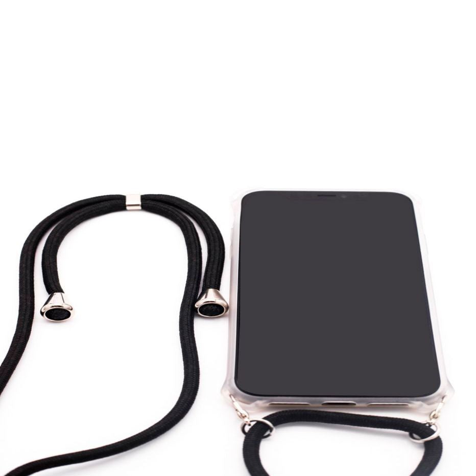 Чехол на заднюю панель Evelatus Samsung A40s Case with rope Black Transparent