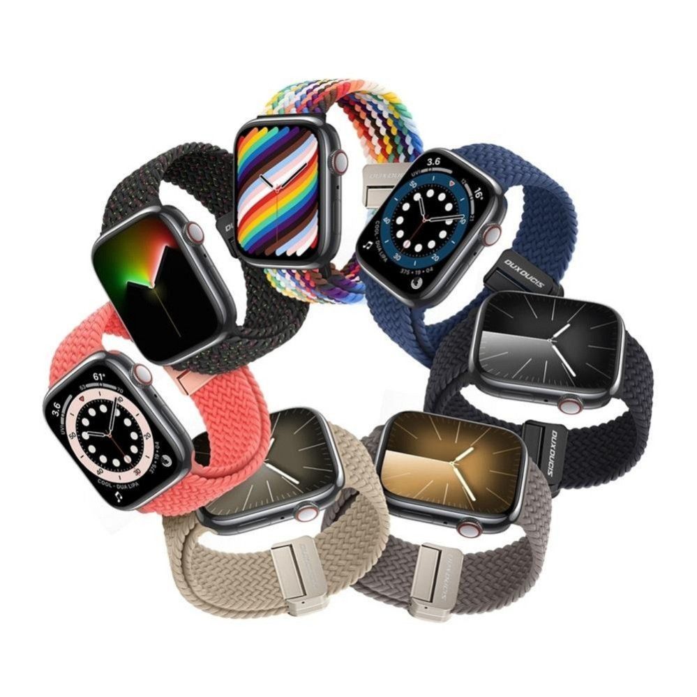 Rihm Dux Ducis  DUX DUCIS strap MIXTURE PRO stretchable braided for Apple Watch 38 / 40 / 41 mm guava