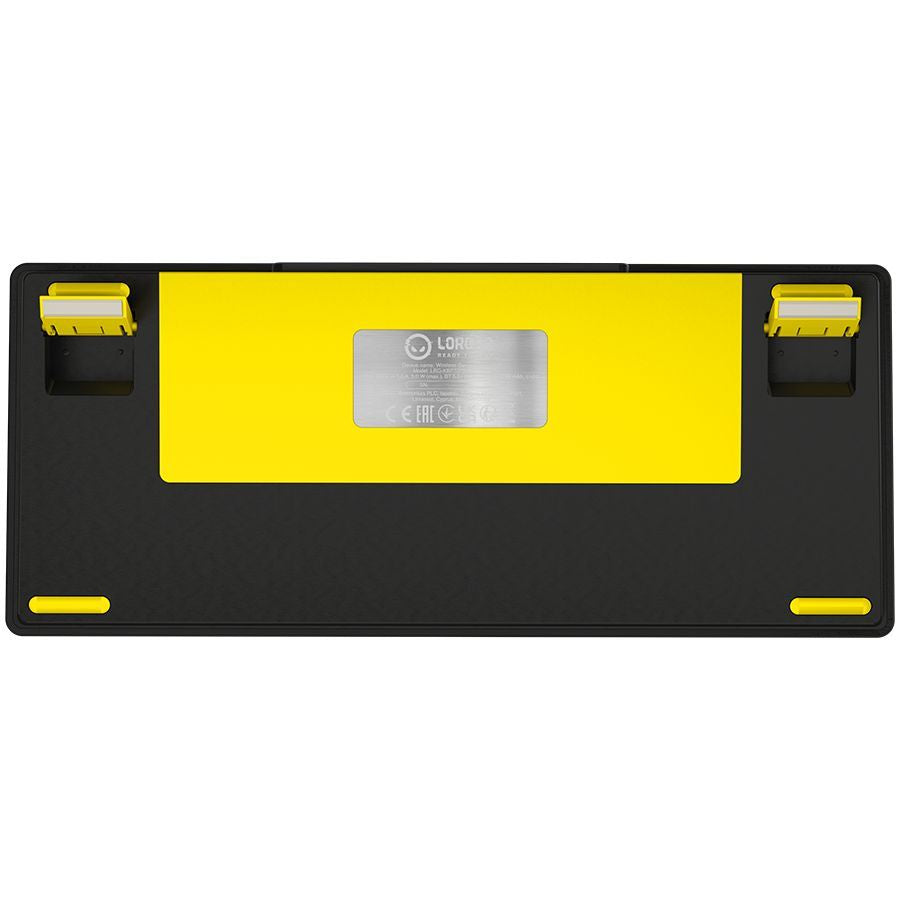 Computer keyboard LORGAR  LORGAR KBP7075W, Wireless 75% Mechanical Gaming Keyboard Pro, Black/yellow, EN layout
