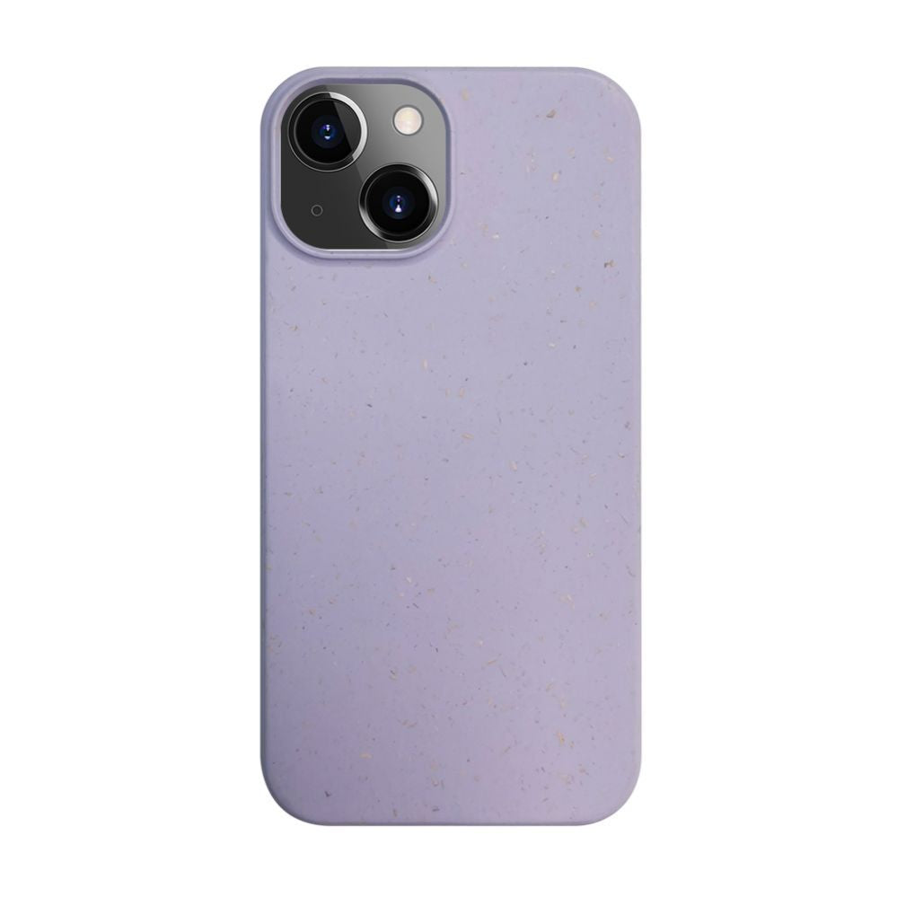 Tagakaaned iLike Apple iPhone 14 Silicone plastic case Eco Print Design Flower Purple