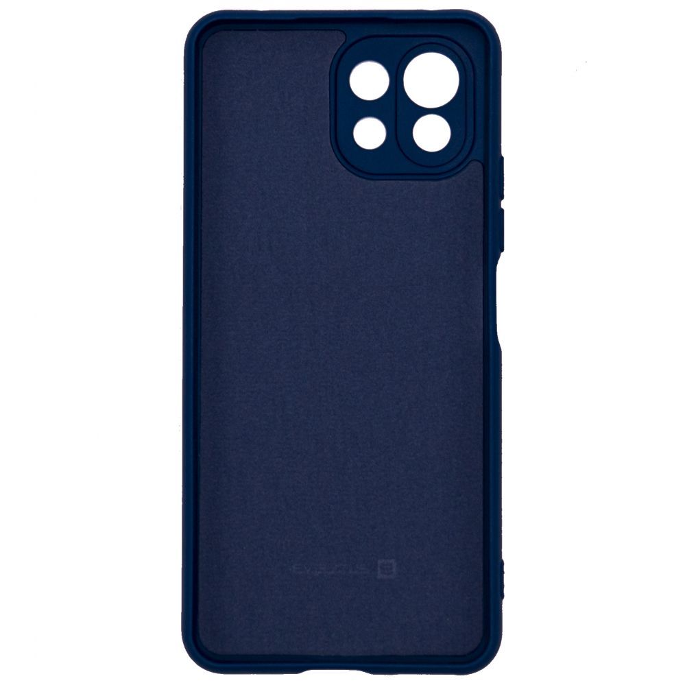 Back panel cover Evelatus Xiaomi Mi 11 Lite/11 Lite 5G/11 Lite 5G NE Nano Silicone Case Soft Touch TPU Navy Blue