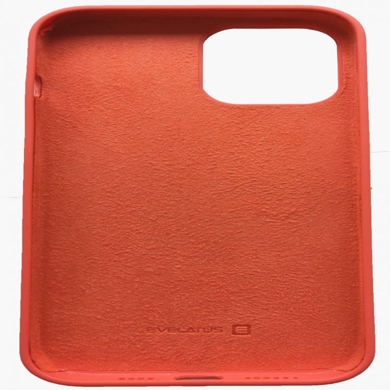 Back panel cover Evelatus Apple iPhone 12 Pro Max Premium Soft Touch Silicone Case Orange
