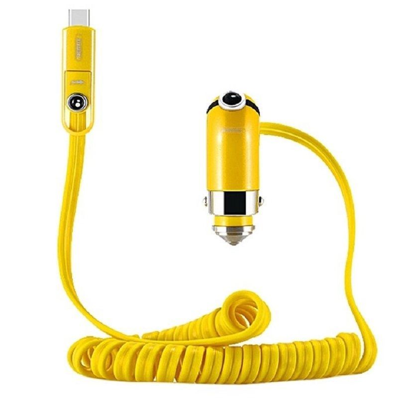 Autolaadijad Remax  Cutie Car Charger Yellow