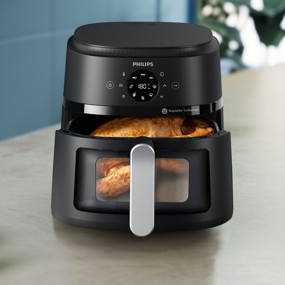 Lauagrillid Philips  NA231/00 Airfryer, 1700 W, Pan volume 6.2 L, Black, Silver |  Airfryer | NA231/00 | Power 1700 W | Capacity 6.2 L | Black/Silver
