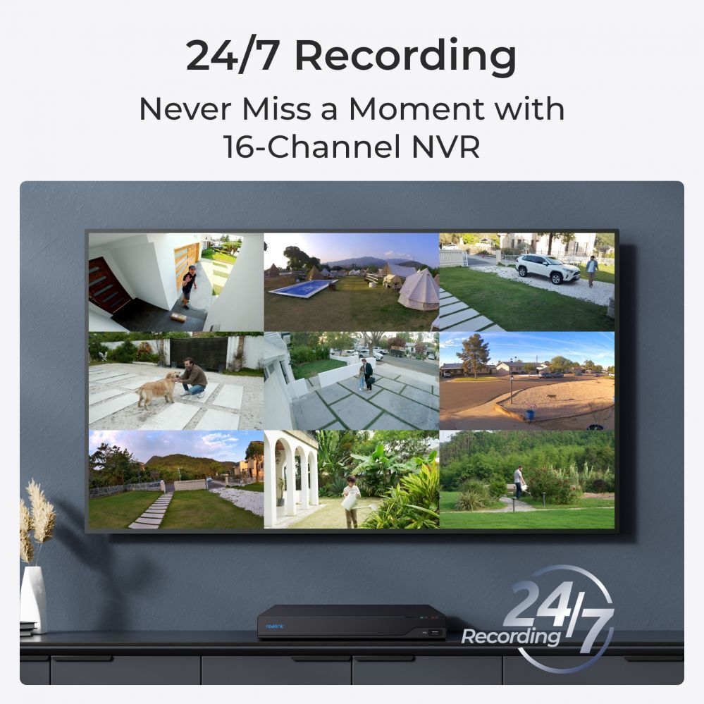 Veebikaamera Reolink  NVS16 16-Channel PoE NVR for 24/7 Continuous Recording |