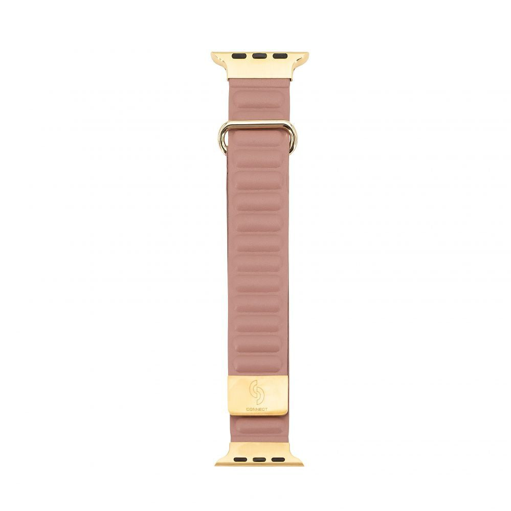 Rihm Connect  Watch 38/40/41mm cortical back buckle magnetic suction Watch Straps Rose pink