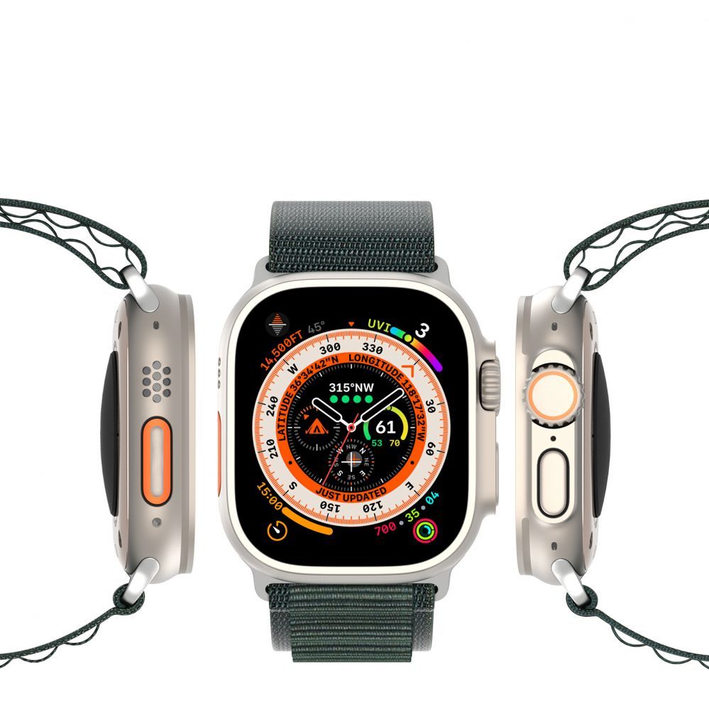 Ремешок Dux Ducis  Sport strap with buckle for Apple Watch 9 / 8 / 7 / 6 / SE / 5 / 4 / 3 / 2 / 1 (41, 40, 38 mm) Dux Ducis Strap GS Version - green Green