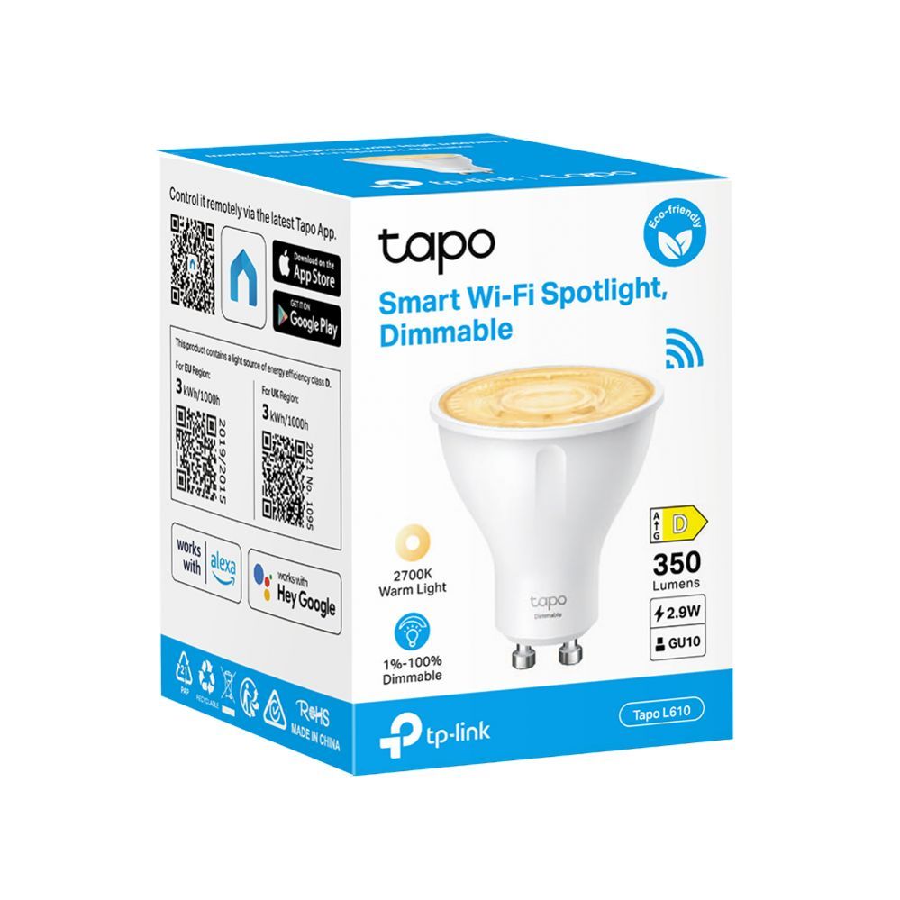 Nutikas seade TP-Link  LIGHT BULB GU10 2.9W 350LM/TAPO L610