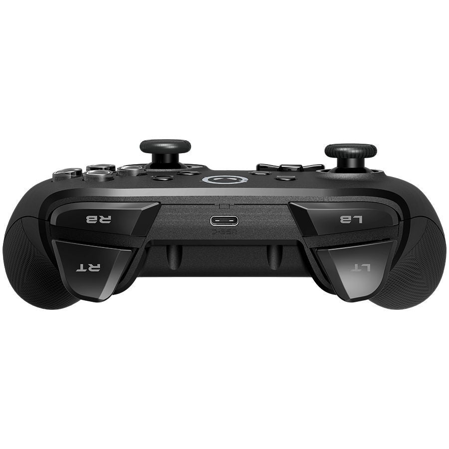 Gaming console LORGAR LORGAR TRIX-510, Gaming controller, Black, BT5.0 Controller with built-in 600mah battery, 1M Type-C charging cable, 6-axis motion sensor support for Nintendo Switch, Android, PC, IOS13, PS3, normal size dongle, black