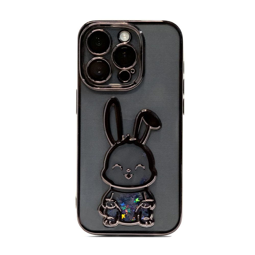 Чехол на заднюю панель iLike Apple iPhone 15 Pro Max Silicone Case Print Desire Rabbit Black