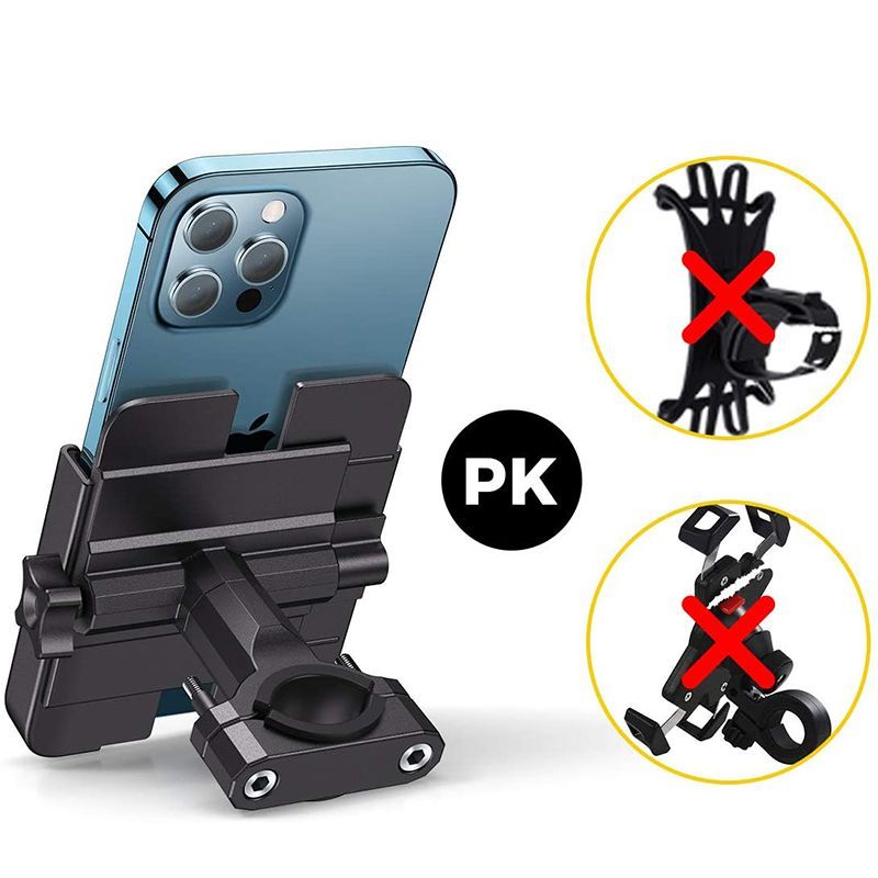 Аксессуар для велосипеда Wozinsky  Wozinsky metal bicycle phone holder, scooters black (WBHBK3)