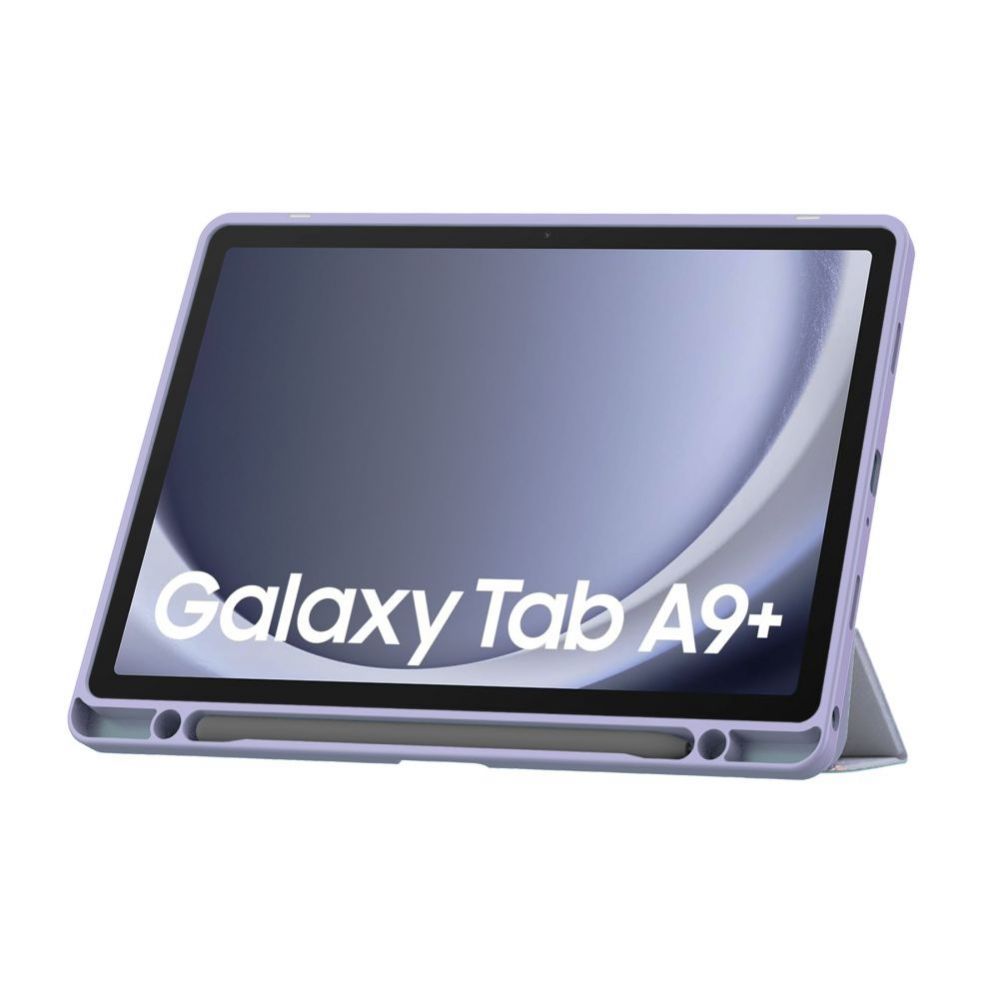 Kaaned Tech-Protect  Galaxy Tab A9 Plus 11 X210 / X215 / X216 SC Pen Hybrid Case Purple Marble
