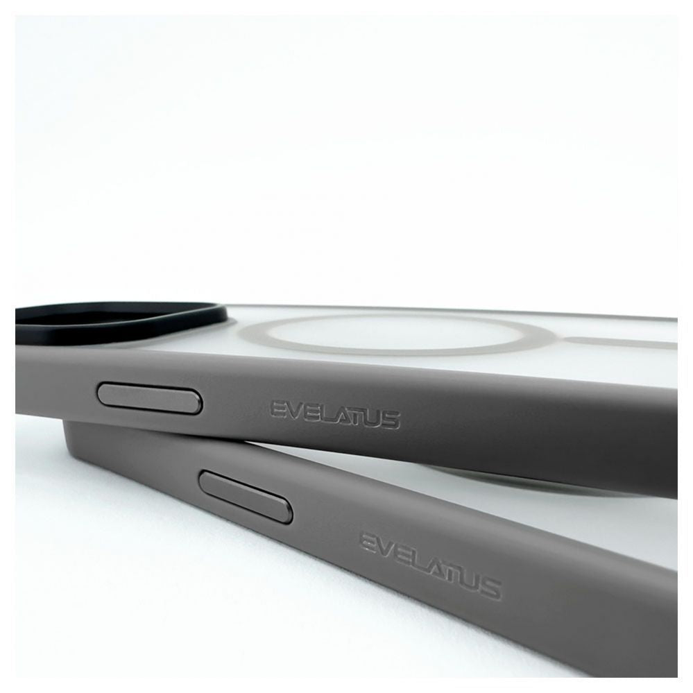 Tagakaaned Evelatus Apple iPhone 15 Pro Max Hybird Case With Magsafe PC+TPU Silver