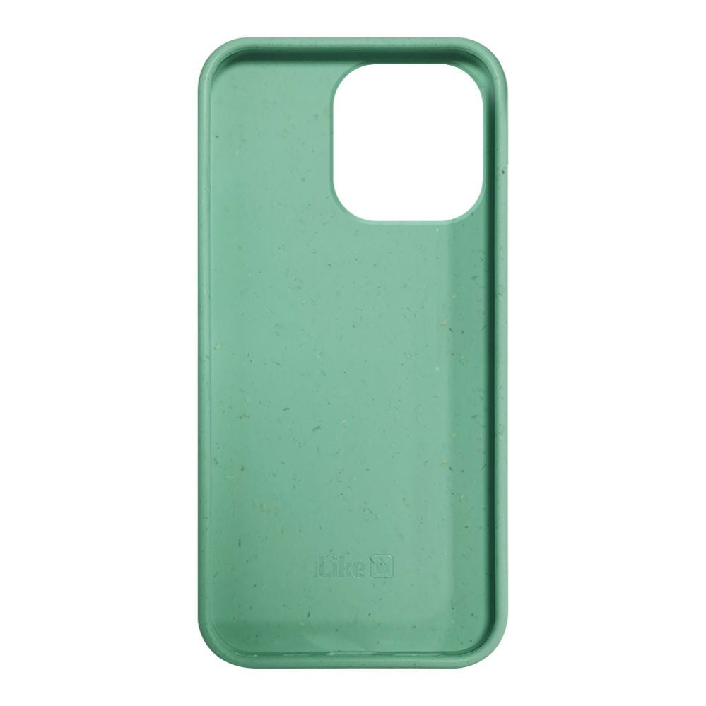 Чехол на заднюю панель iLike Apple iPhone 14 Pro Silicone plastic case Eco Print Design Flower Green