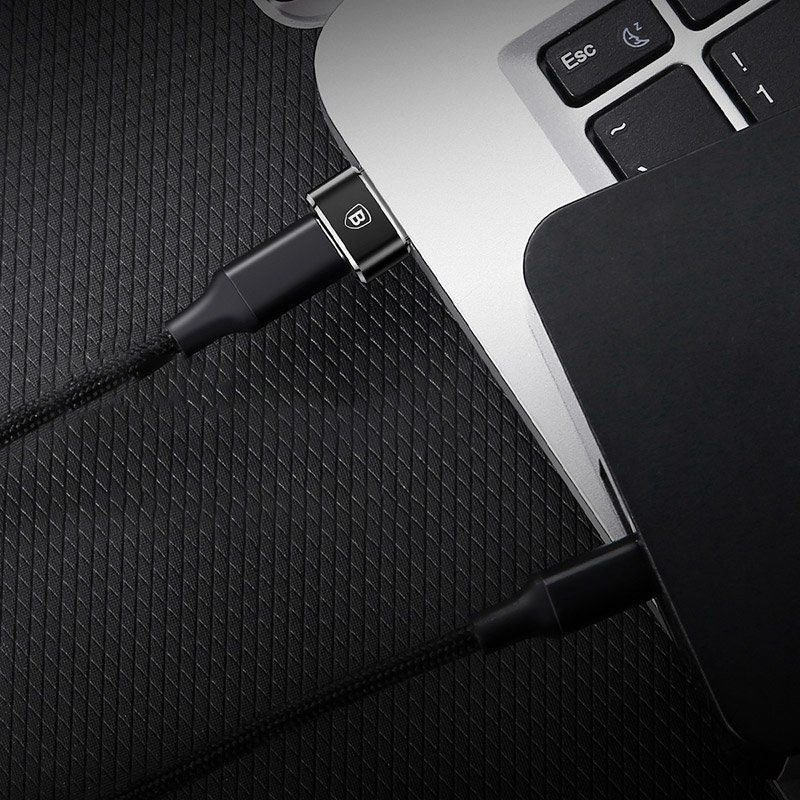 Кабель Baseus  Baseus Mini USB-C to USB-A adapter - black