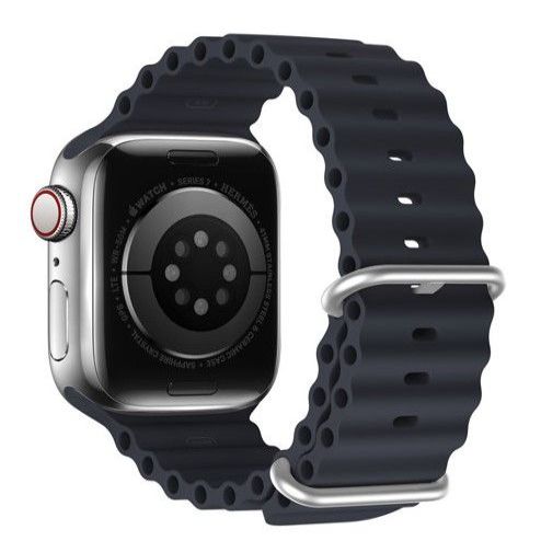 Strap Dux Ducis  Strap Watch Strap 8 / 7 / 6 / 5 / 4 / 3 / 2 / SE (41 / 40 / 38mm) Silicone Band Bracelet Grey