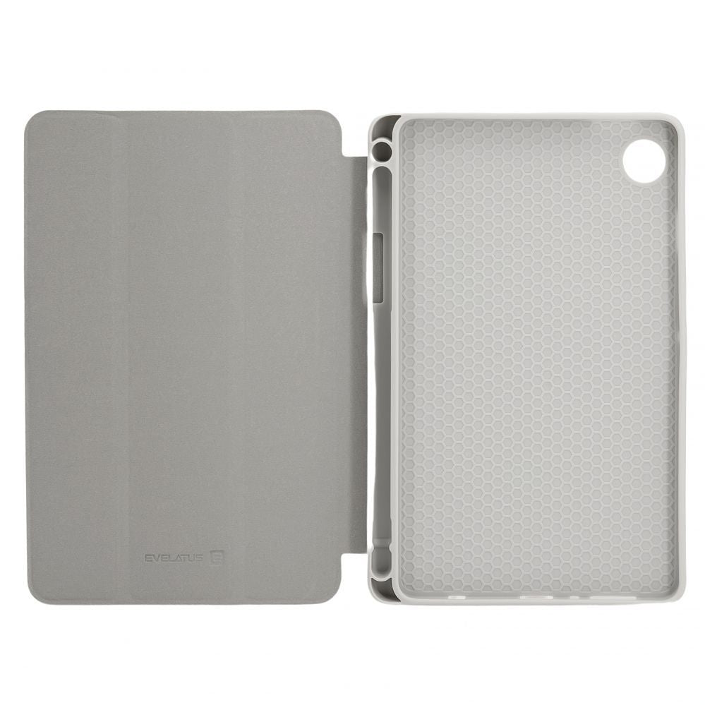 Чехол книжка Evelatus  Galaxy Tab A9 Tablet case with imitate microfiber inside Silver