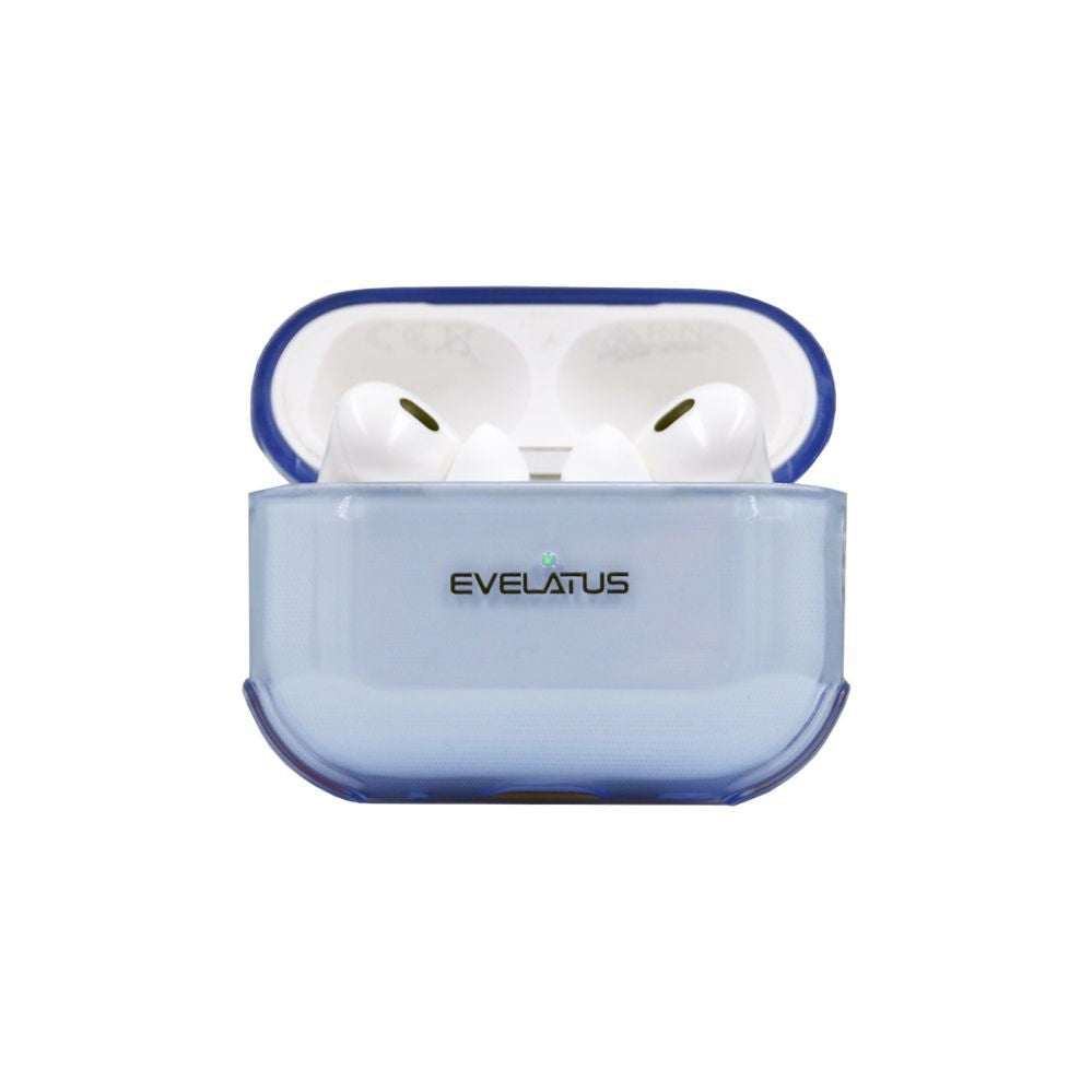 Чехол на заднюю панель Evelatus Apple AirPods Pro 2 TPU Protective Case Transparent Blue