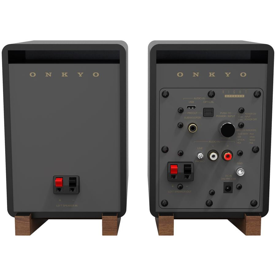 Record players ONKYO  Onkyo Creator Series GX-10DB Powered Speakers, Black, pair