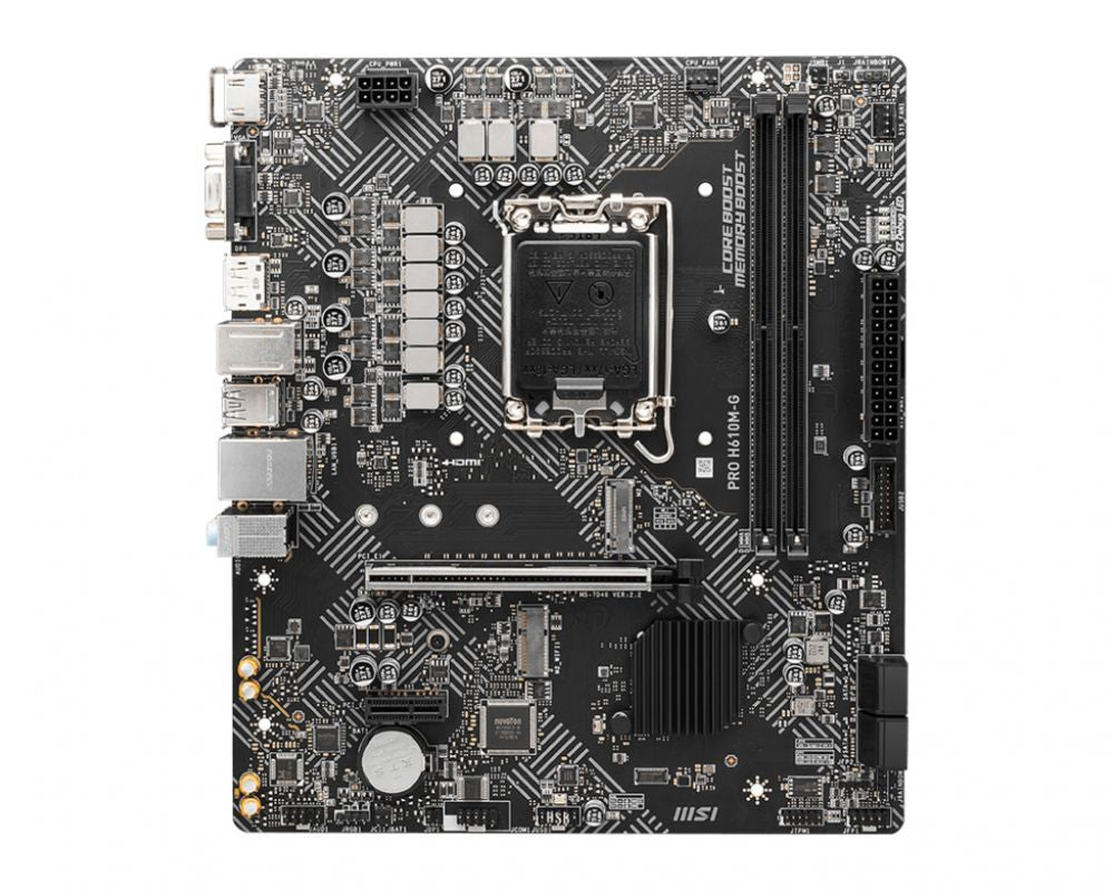 Материнская плата для процессоров Intel MSI  PRO H610M-G