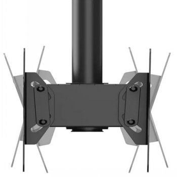 Кронштейн для телевизора NEOMOUNTS BY NEWSTAR  NEOMOUNTS BACK-TO-BACK SCREEN CEILING MOUNT (HEIGHT: 106-156 CM) BLACK