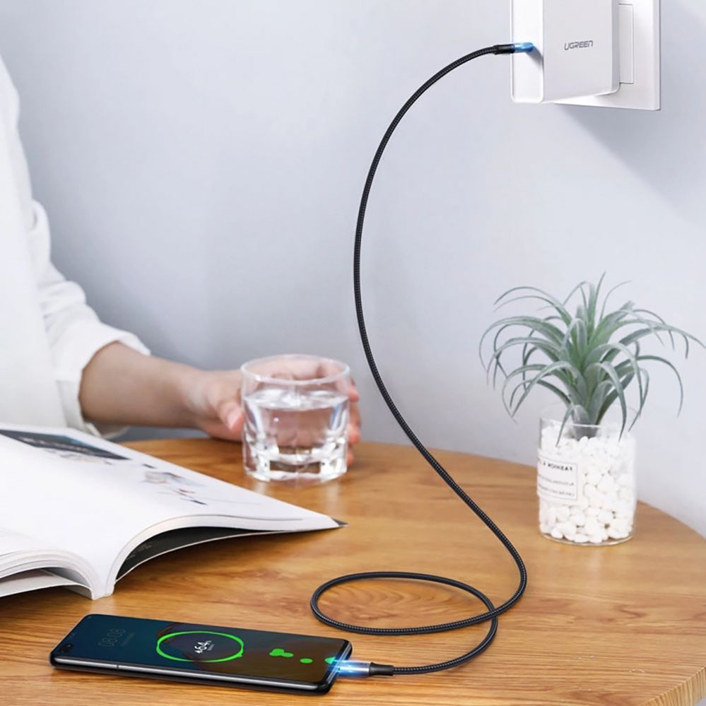 Cable Ugreen  Ugreen US316 70428 USB-C - USB-C PD QC FCP Cable 100W 5A 480Mb/s 1.5m - Gray