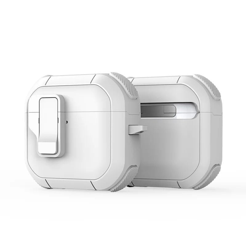 Korpus kõrvaklappidele Dux Ducis - AirPods 4 PECP Series PC+TPU Cover with Hook White
