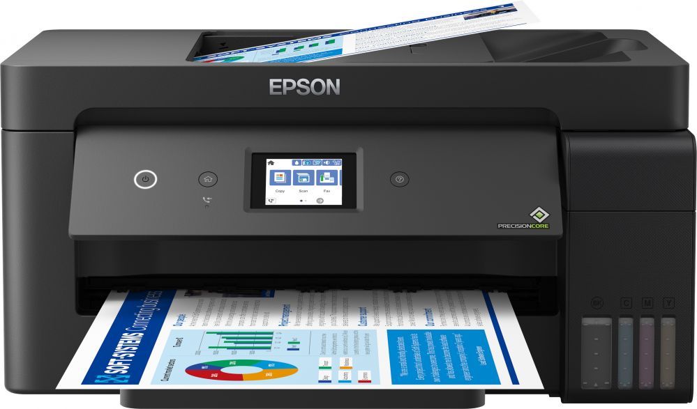 Принтер EPSON  EcoTank L14150 Colour, Inkjet, Multifunction Printer, A3+, Wi-Fi, Black
