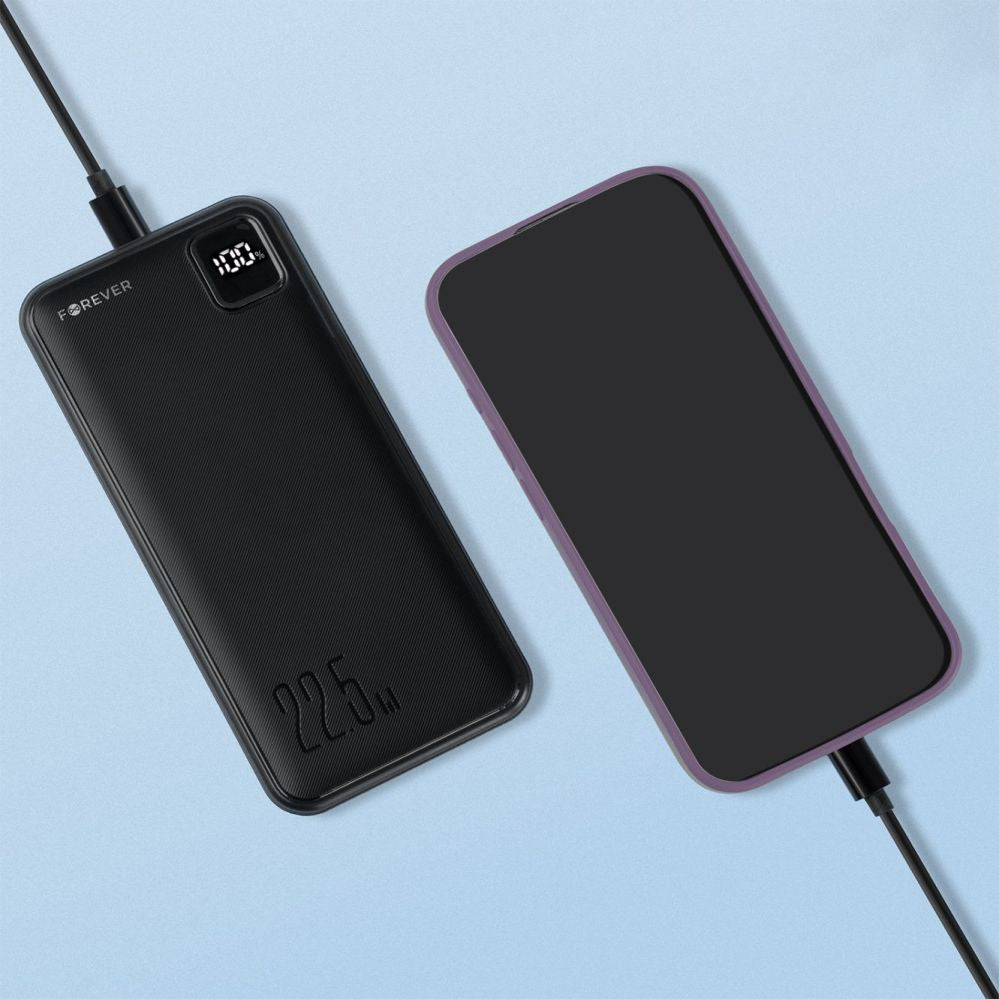 Väline aku Forever  Forever power bank TB-300L PD QC 22,5W 20000 mAh black