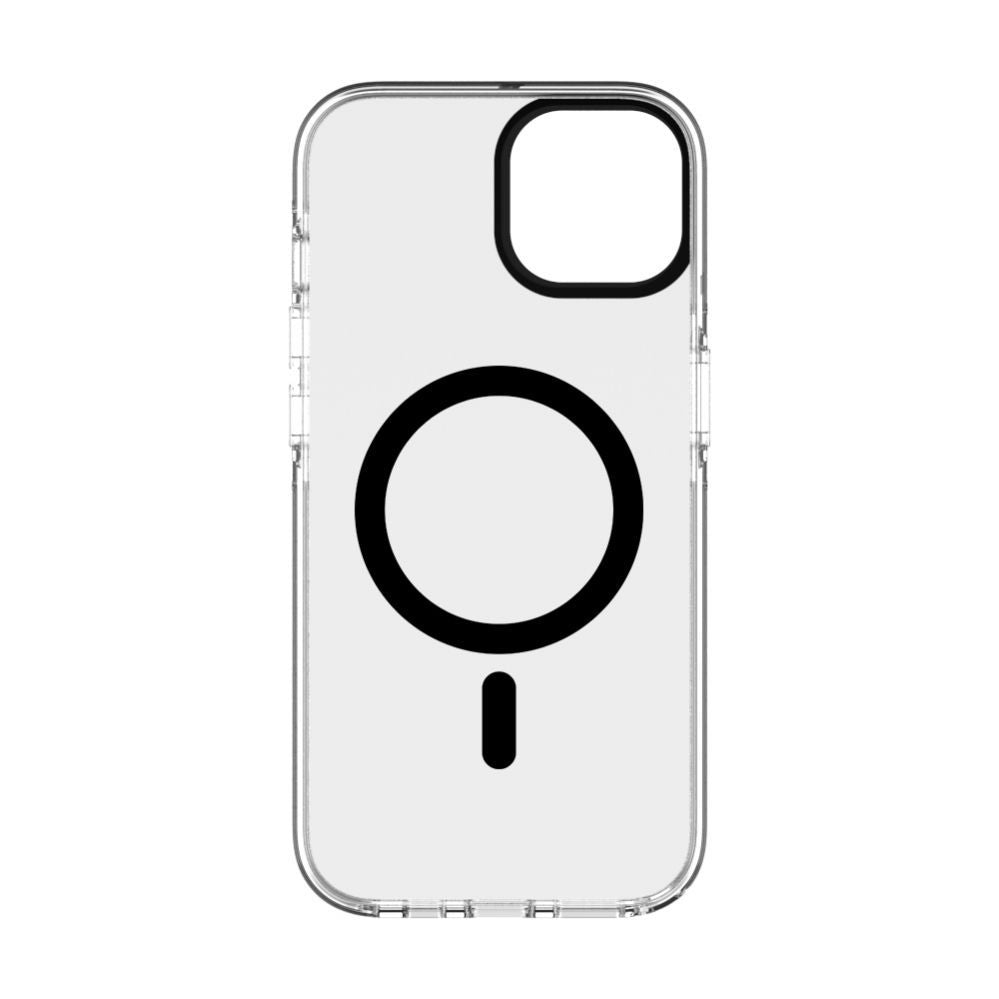 Tagakaaned Evelatus Apple iPhone 15 Plus Clear Case PC+TPU With MagSafe Transparent Black