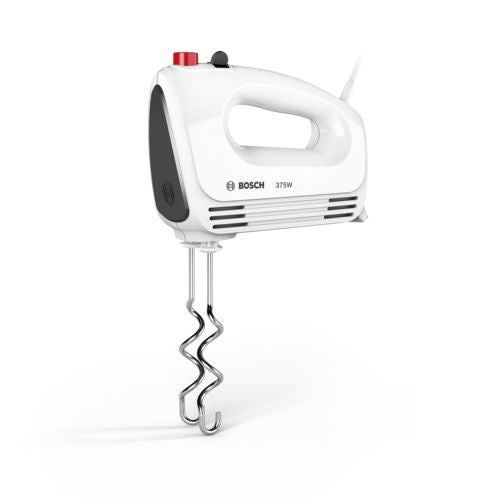 Миксеры и блендеры Bosch  Hand Mixer MFQ22100 CleverMixx 375 W, Number of speeds 4, Turbo mode, White/Dark Grey