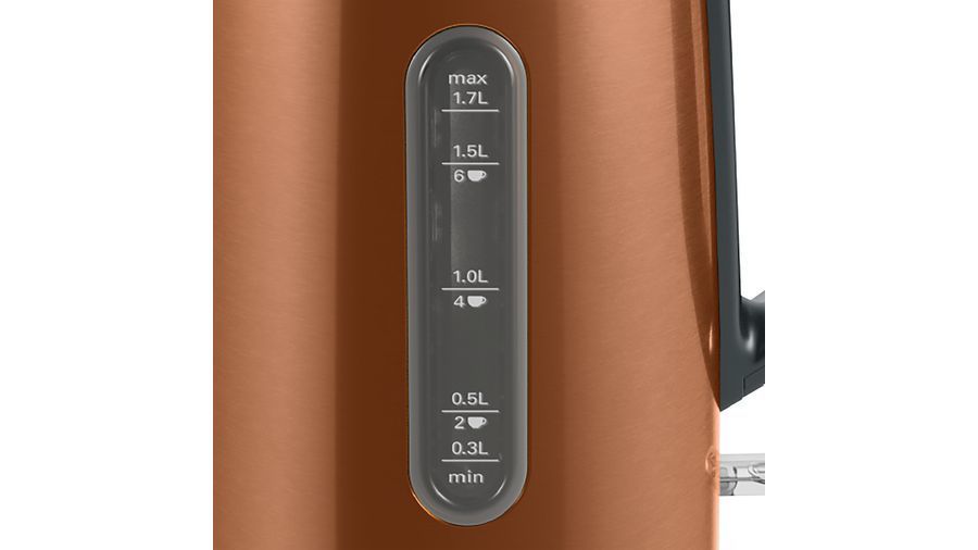 Veekeetja Bosch  Kettle TWK4P439 Electric, 2400 W, 1.7 L, Stainless steel, Copper, 360° rotational base