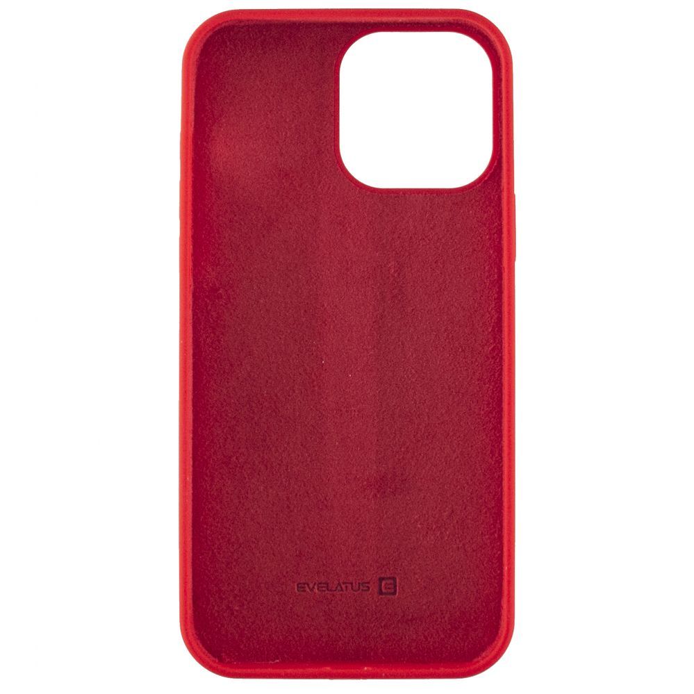 Back panel cover Evelatus Apple iPhone 13 Pro Max Premium Soft Touch Silicone Case Chinese red