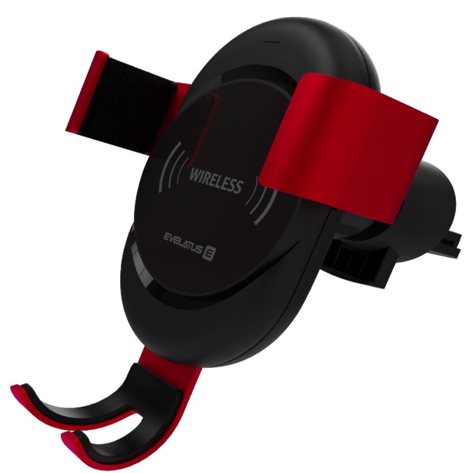 Авто держатель Evelatus - Gravity Car Holder with Wireless Charger WCH02 Red