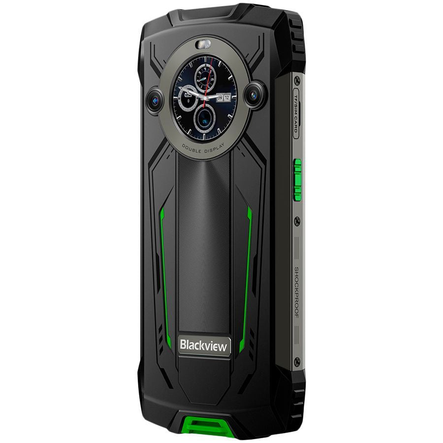 Смартфон Blackview  Rugged BV8200 LTE 6.5-inch FHD+IPS 1080x2400 120Hz Corning 3th + 1.3-inch 360x360 12+256GB MT8781 Octa-core 2.2GHz 8800mAh NO Charger CAM Front 32MP Rear 50+13MP IP68/IP69K/MIL-STD-810H NFC Fingerprint Green