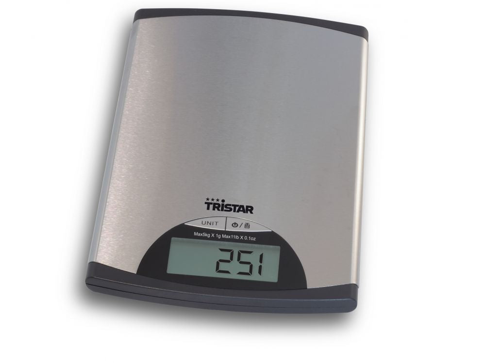 Кухонные весы Tristar  Kitchen scale KW-2435 Maximum weight (capacity) 5 kg, Metallic