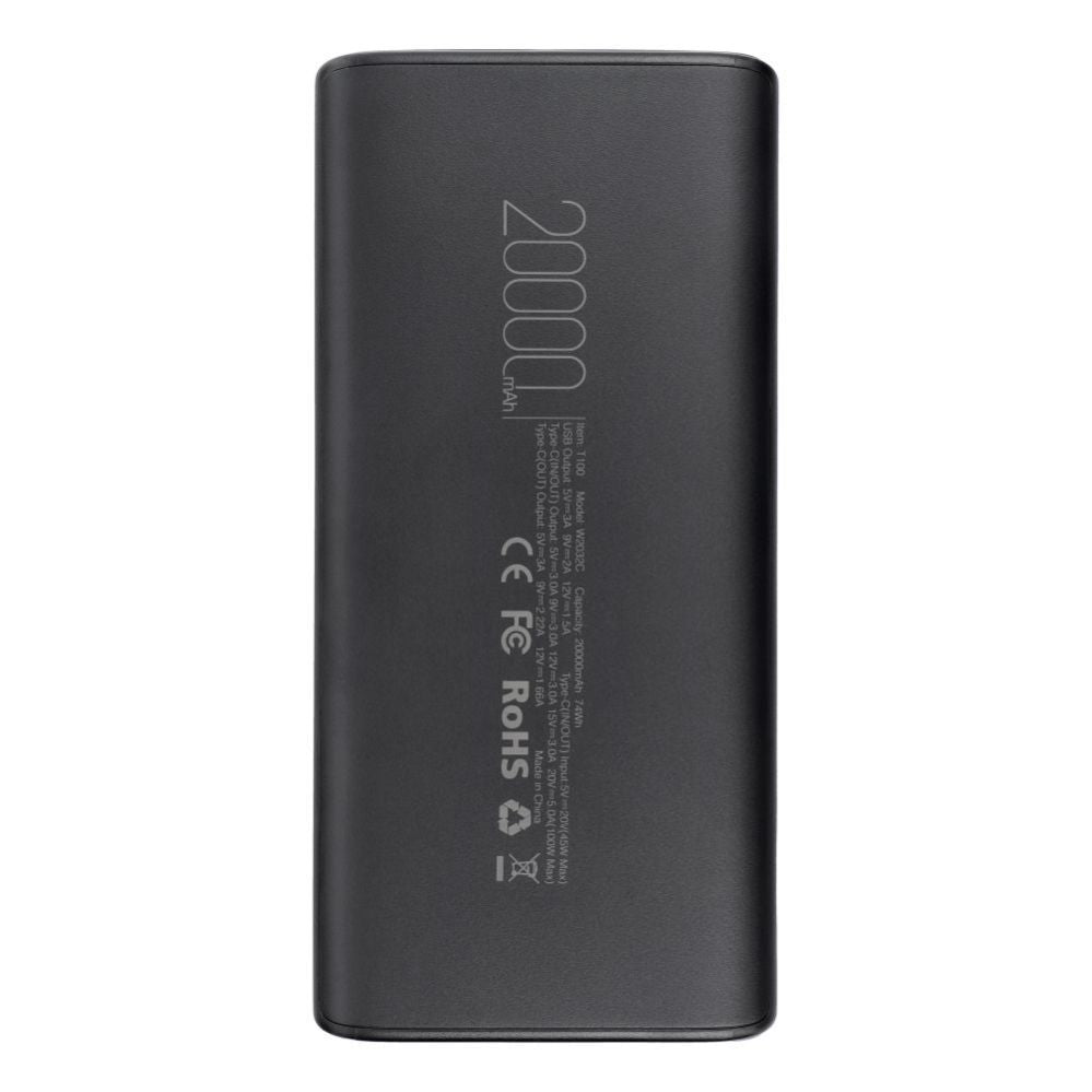 Power bank Veger  Powerbank Veger T100 (W2032C-100) PD QC3.0 5A 100W 20000 mAh black