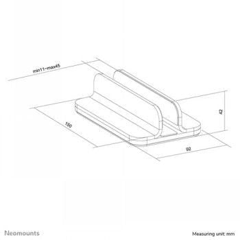 Другой аксессуар для компьютера NEOMOUNTS BY NEWSTAR  NEOMOUNTS BY NEWSTAR VERTICAT LAPTOP STAND