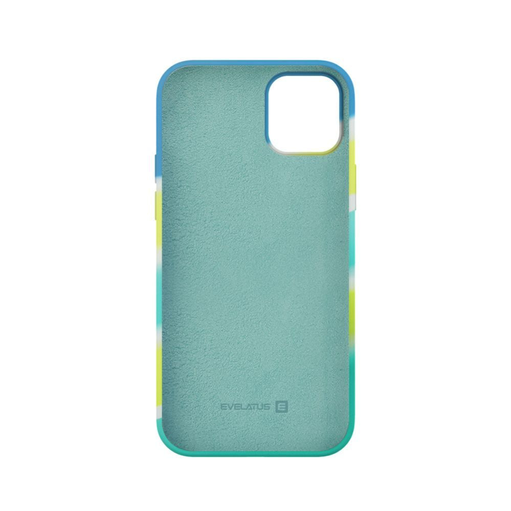 Tagakaaned Evelatus Apple iPhone 15 Silicone case Multi-Colored Yellow Green