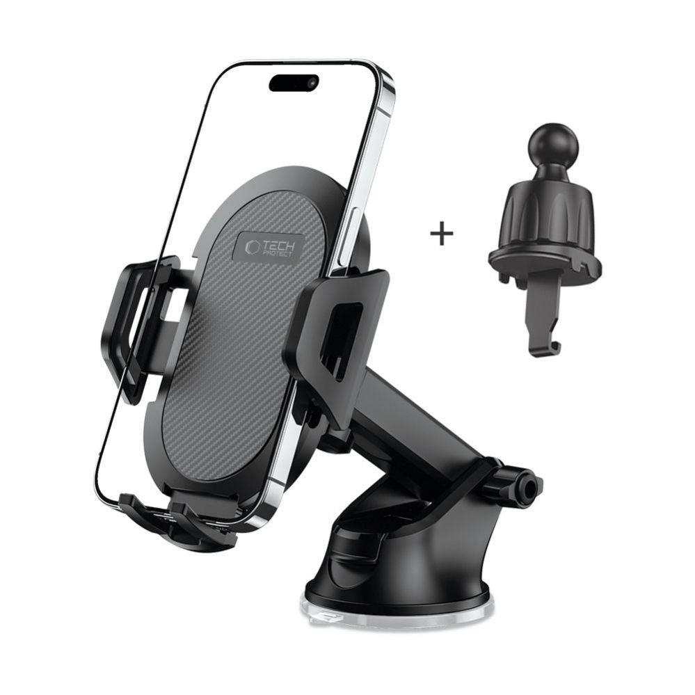 Automaatne hoidja Tech-Protect Universal Tech-Protect V5 Car Phone Holder for Cockpit/Air Vent - Black
