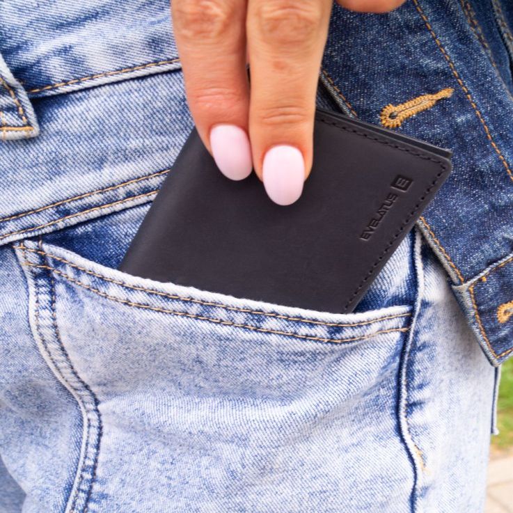 Чехол универсальная книжка Evelatus Universal Leather Wallet LEW01 Black