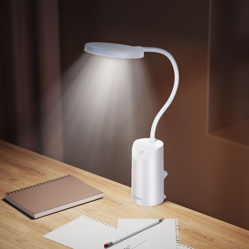 Настольная лампа Hoco  HX10 Clip table lamp White