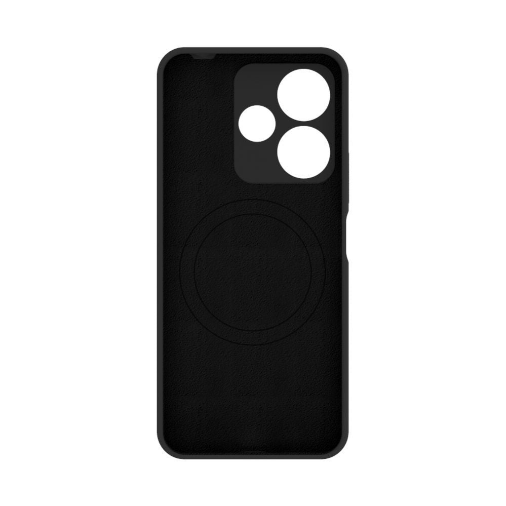 Tagakaaned Evelatus Xiaomi Redmi 13 4G Premium Magnetic Soft Touch Silicone Case Black