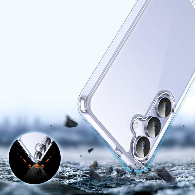 Back panel cover Just Must  JM ANTI-BACTERIA TPU for Galaxy S24 Plus Clear