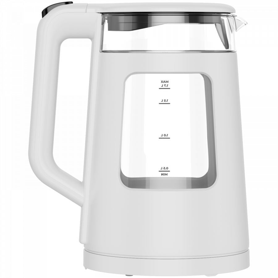 Veekeetja AENO  AENO Electric Kettle EK6: 1850-2200W, 2L, Strix, Square-shaped body, Transparent lid, High Resistant Glass, LED-Illumination, Auto Power Off, Dry tank Protection