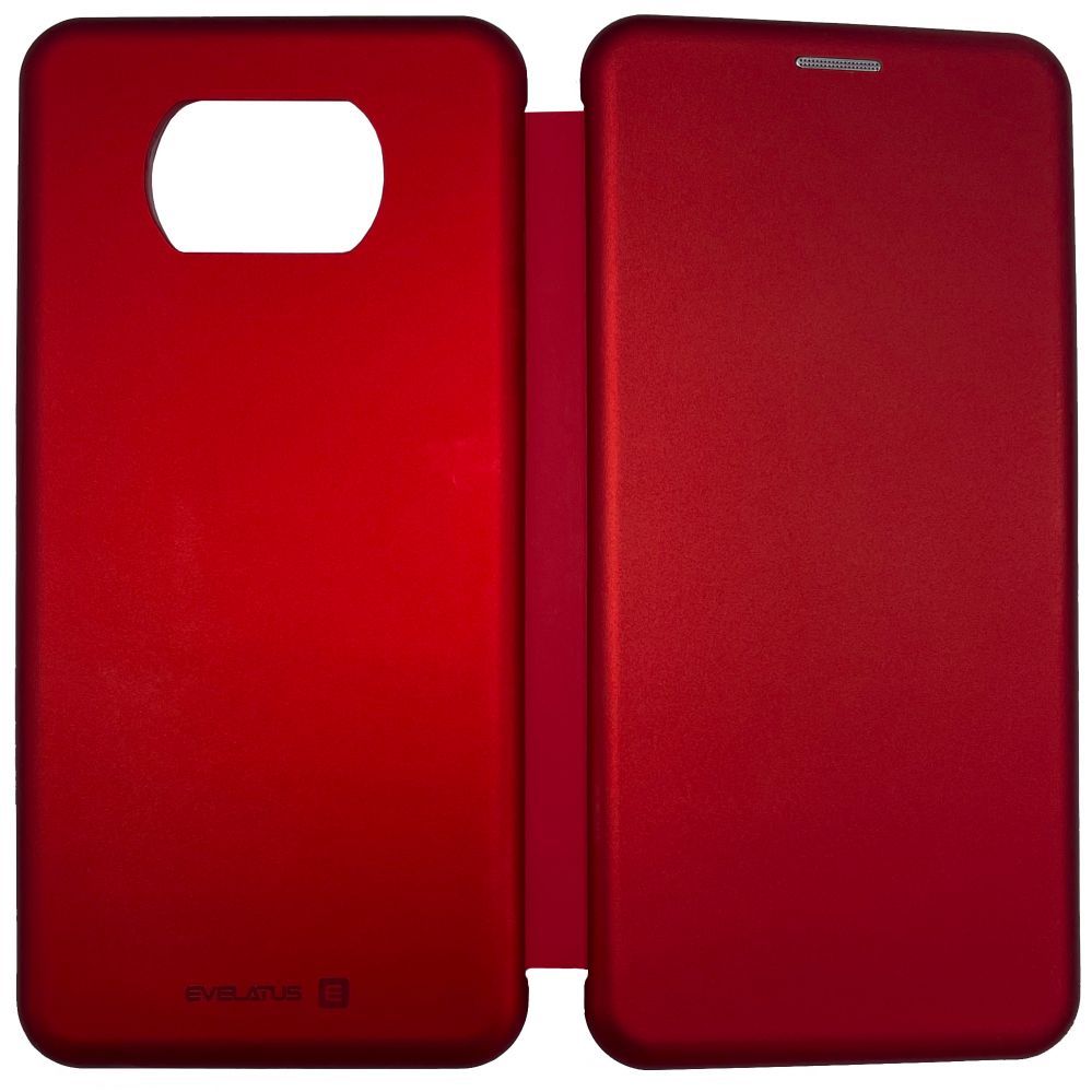 Чехол книжка Evelatus Xiaomi Poco X3/X3 NFC/X3 Pro Book Case Red