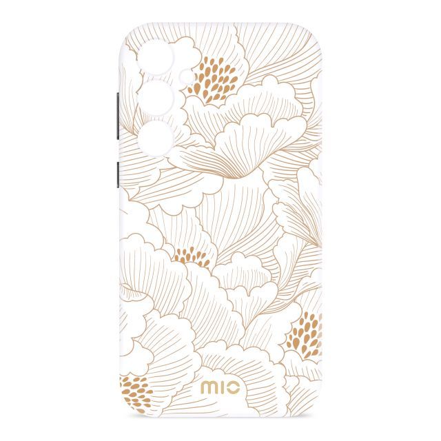 Back panel cover Mio  MIO White Roses Magsafe Compatible for Samsung S25 Ultra 5G
