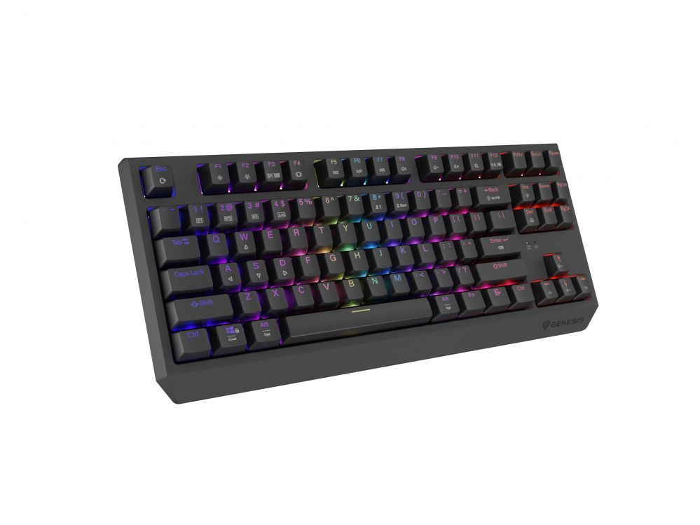 Computer keyboard Genesis  THOR 230 | Mechanical Gaming Keyboard | Wireless | US | Black | 2.4 GHz, Bluetooth, USB | Outemu Panda