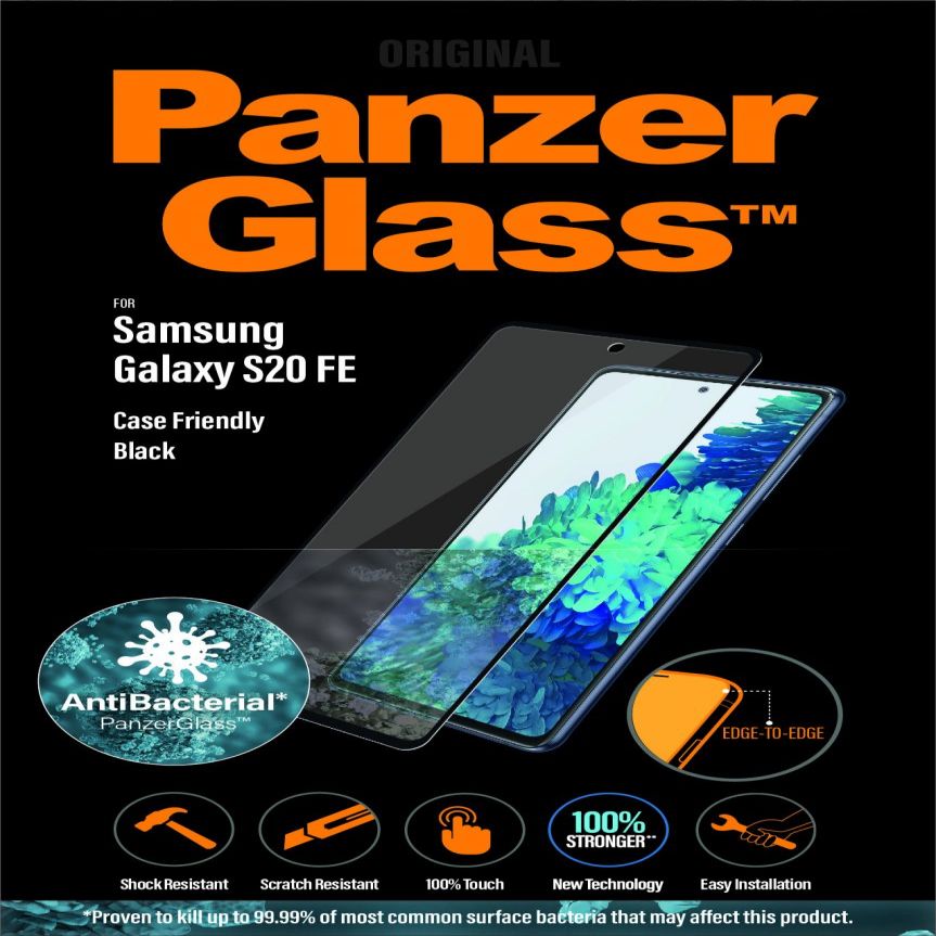 Tagakaaned PanzerGlass  Samsung, Galaxy S20 FE CF, Glass, Black, Clear Screen Protector
