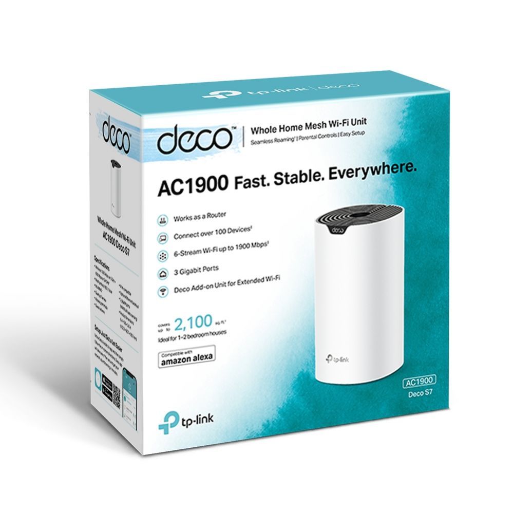 Routers TP-Link Deco S7(1-pack) AC1900 Whole Home Mesh Wi-Fi System